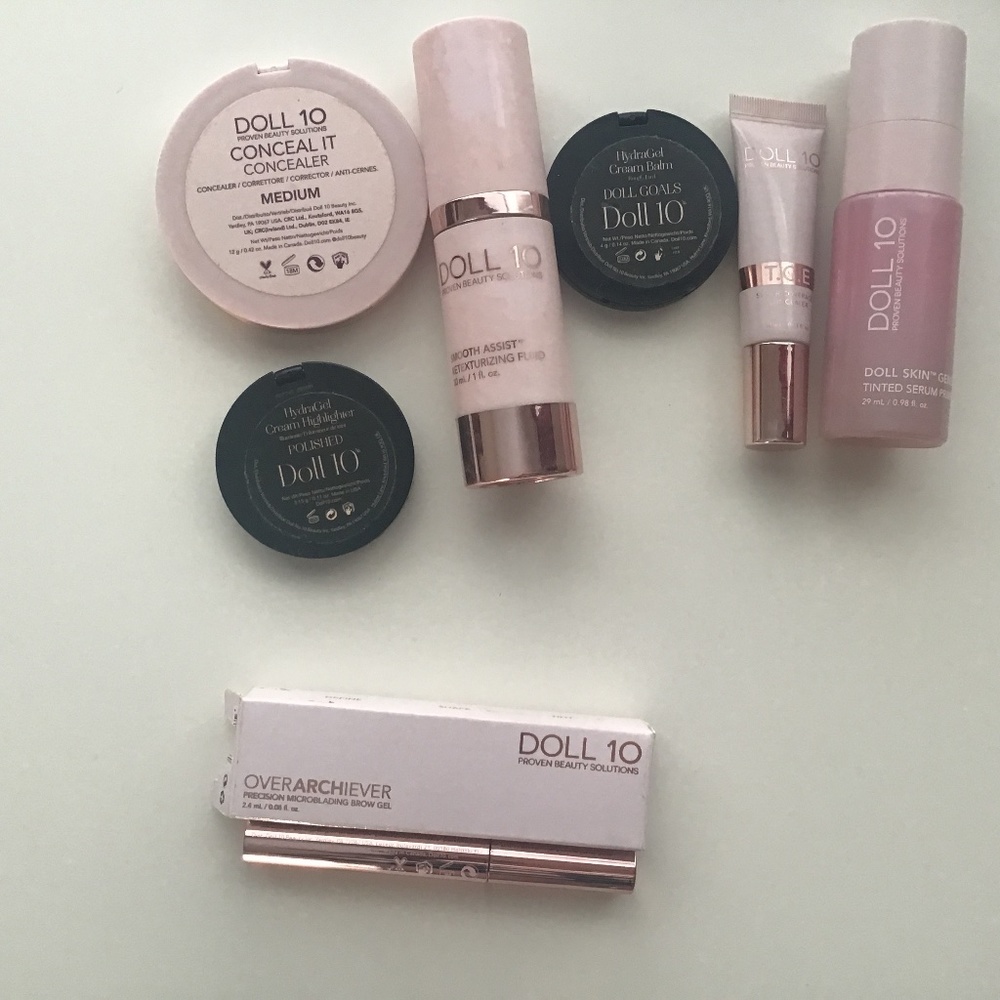 New in box doll 10 overarched brow gel brunette plus huge lot